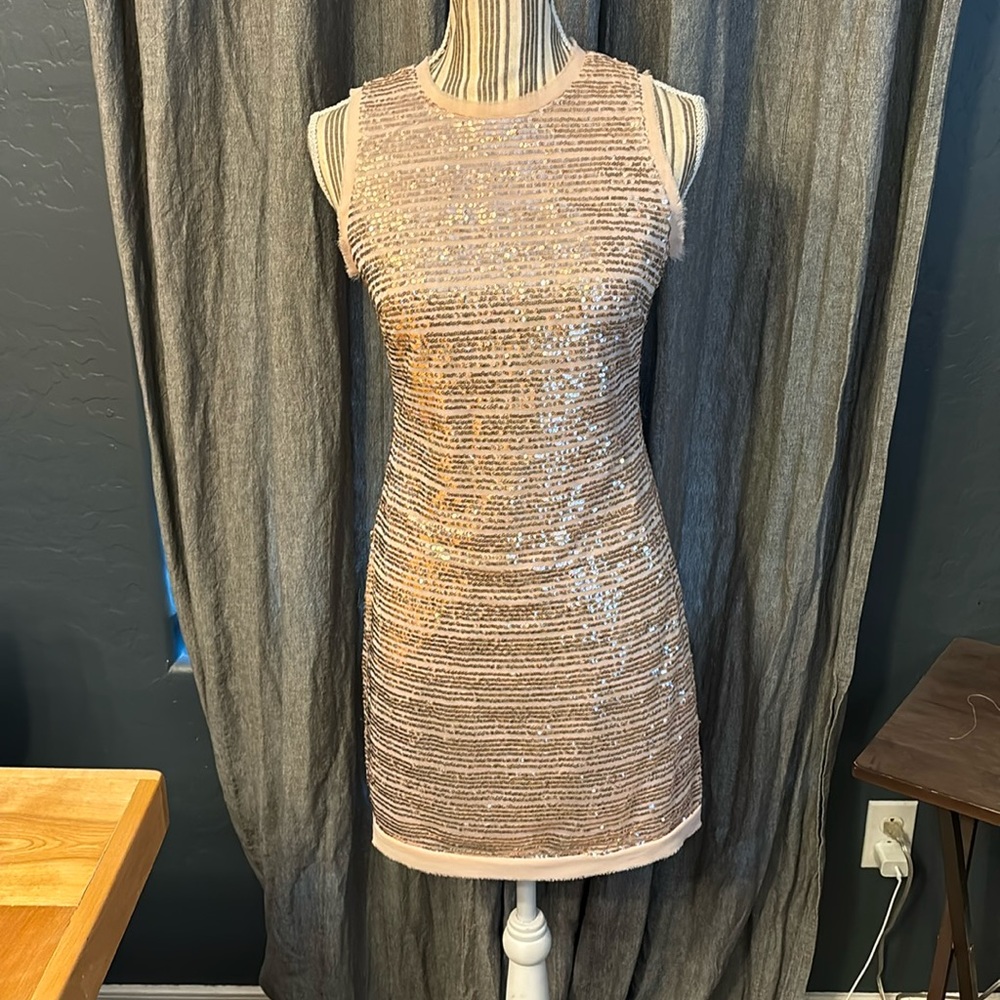 Vince Camuto Sequin Sleeveless Dress